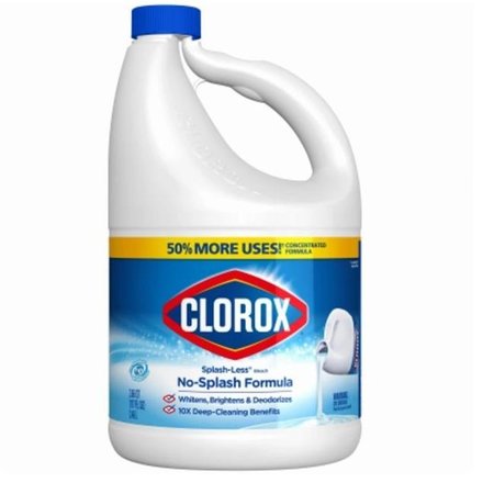 CLOROX Clorox 265369 117 oz Splash-Less Formula Bleach - Pack of 3 265369